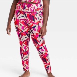 J Dow Fitness x Target Collection Geometric Pattern leggings Women’s Size 2X